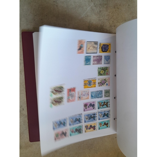130 - Stamps : Well filled binder of mixed era and country stamps, better items noticed