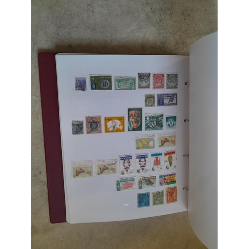 130 - Stamps : Well filled binder of mixed era and country stamps, better items noticed