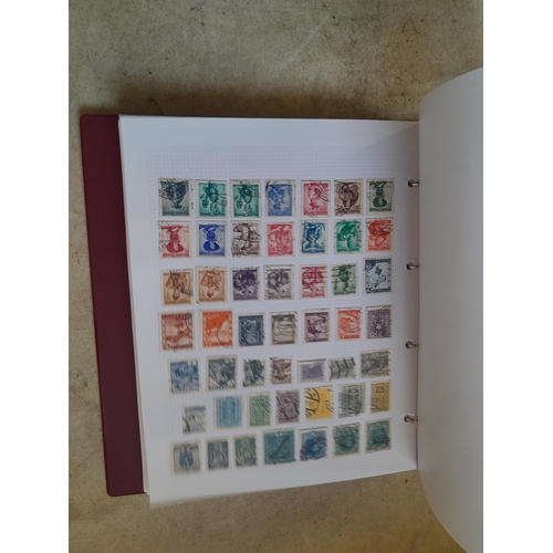 130 - Stamps : Well filled binder of mixed era and country stamps, better items noticed