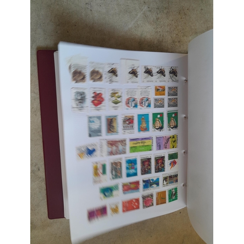 130 - Stamps : Well filled binder of mixed era and country stamps, better items noticed