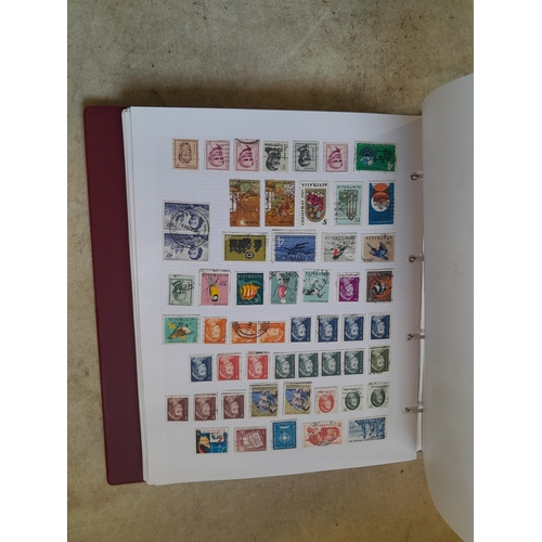 130 - Stamps : Well filled binder of mixed era and country stamps, better items noticed