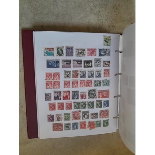130 - Stamps : Well filled binder of mixed era and country stamps, better items noticed