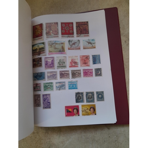 130 - Stamps : Well filled binder of mixed era and country stamps, better items noticed
