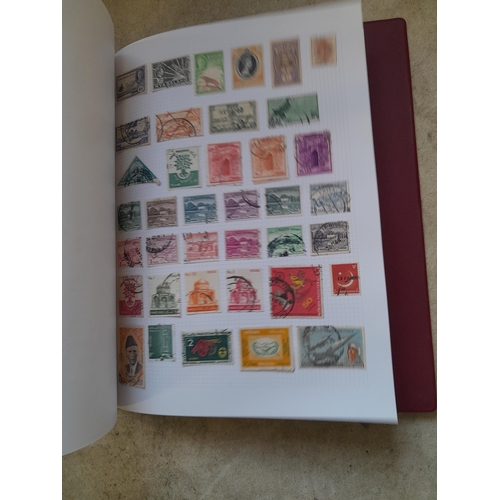 130 - Stamps : Well filled binder of mixed era and country stamps, better items noticed