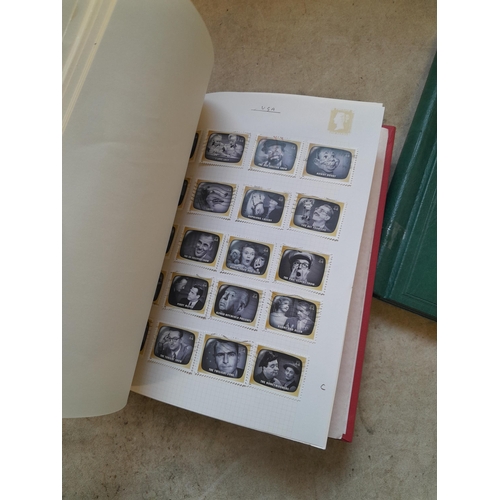 134 - Stamps of USA in three folders 1000 plus stamps mint unused and used, only a small sample photograph... 