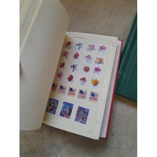 134 - Stamps of USA in three folders 1000 plus stamps mint unused and used, only a small sample photograph... 