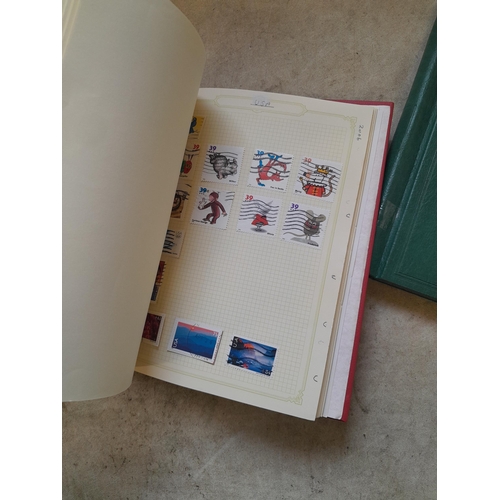 134 - Stamps of USA in three folders 1000 plus stamps mint unused and used, only a small sample photograph... 