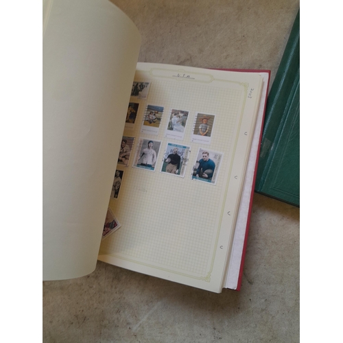 134 - Stamps of USA in three folders 1000 plus stamps mint unused and used, only a small sample photograph... 