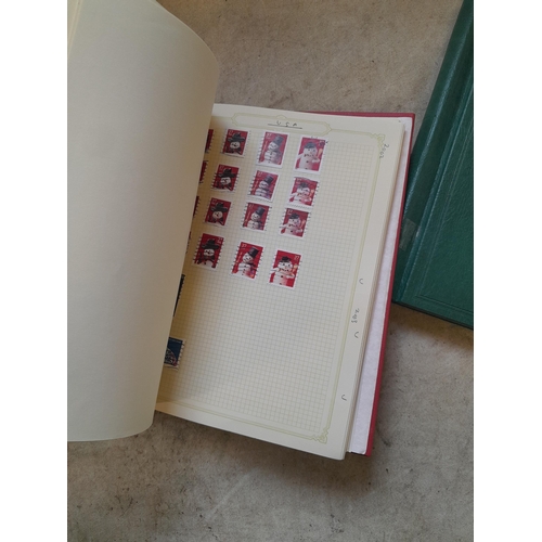 134 - Stamps of USA in three folders 1000 plus stamps mint unused and used, only a small sample photograph... 