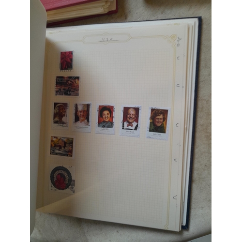 134 - Stamps of USA in three folders 1000 plus stamps mint unused and used, only a small sample photograph... 