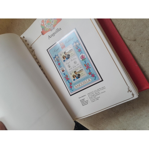 135 - Stamps : 2 volume partially filled Royal Wedding 1981 collection, approx 500 pages on SG printed pag... 