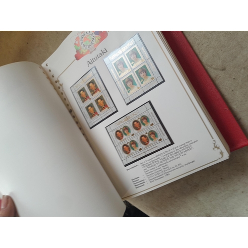 135 - Stamps : 2 volume partially filled Royal Wedding 1981 collection, approx 500 pages on SG printed pag... 