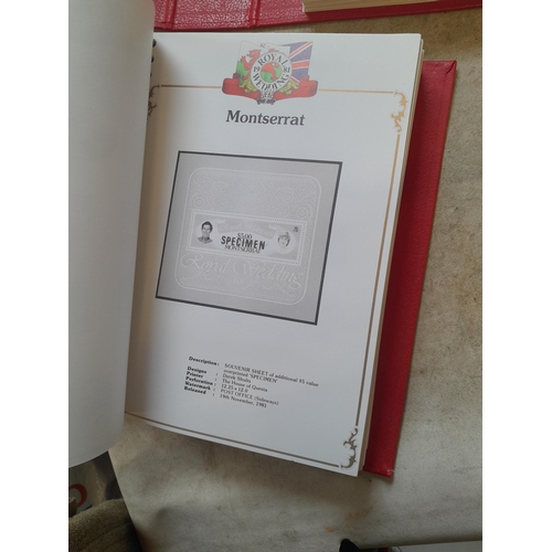 135 - Stamps : 2 volume partially filled Royal Wedding 1981 collection, approx 500 pages on SG printed pag... 