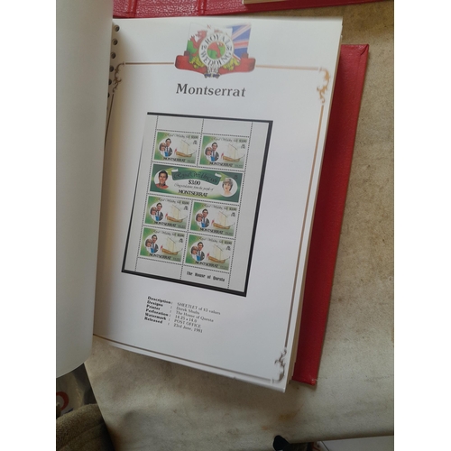 135 - Stamps : 2 volume partially filled Royal Wedding 1981 collection, approx 500 pages on SG printed pag... 