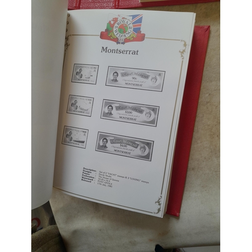 135 - Stamps : 2 volume partially filled Royal Wedding 1981 collection, approx 500 pages on SG printed pag... 