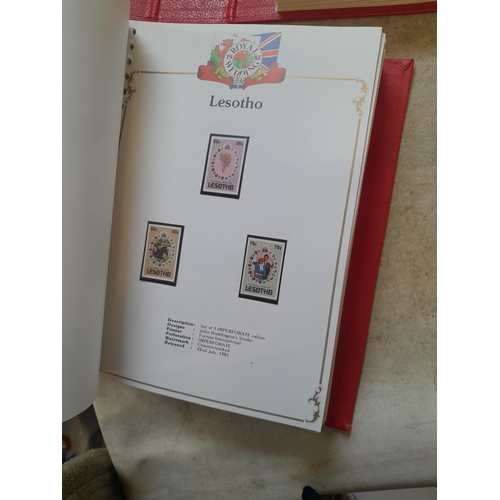 135 - Stamps : 2 volume partially filled Royal Wedding 1981 collection, approx 500 pages on SG printed pag... 