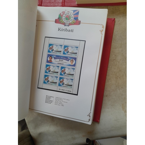 135 - Stamps : 2 volume partially filled Royal Wedding 1981 collection, approx 500 pages on SG printed pag... 