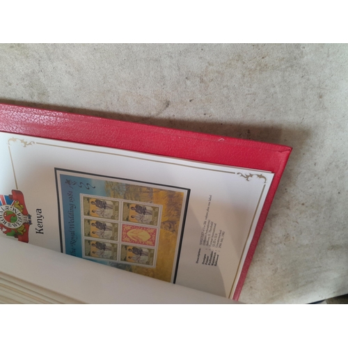 135 - Stamps : 2 volume partially filled Royal Wedding 1981 collection, approx 500 pages on SG printed pag... 