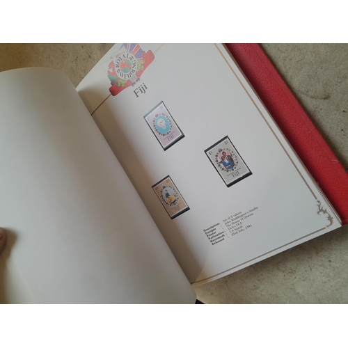 135 - Stamps : 2 volume partially filled Royal Wedding 1981 collection, approx 500 pages on SG printed pag... 