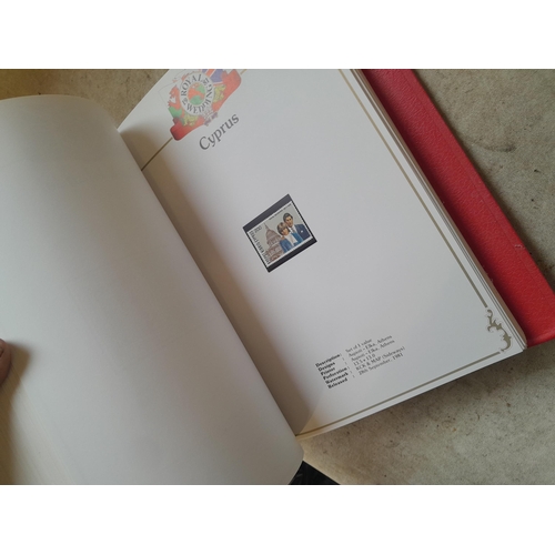 135 - Stamps : 2 volume partially filled Royal Wedding 1981 collection, approx 500 pages on SG printed pag... 