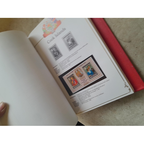 135 - Stamps : 2 volume partially filled Royal Wedding 1981 collection, approx 500 pages on SG printed pag... 