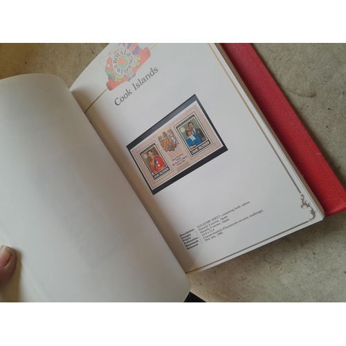 135 - Stamps : 2 volume partially filled Royal Wedding 1981 collection, approx 500 pages on SG printed pag... 