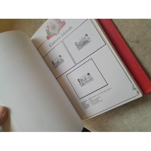 135 - Stamps : 2 volume partially filled Royal Wedding 1981 collection, approx 500 pages on SG printed pag... 