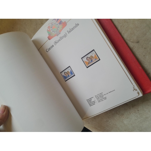 135 - Stamps : 2 volume partially filled Royal Wedding 1981 collection, approx 500 pages on SG printed pag... 