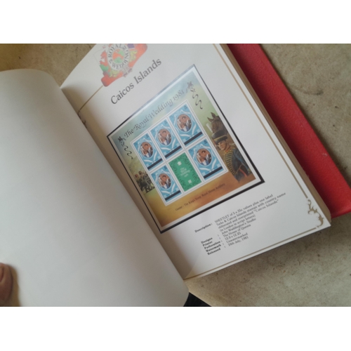 135 - Stamps : 2 volume partially filled Royal Wedding 1981 collection, approx 500 pages on SG printed pag... 