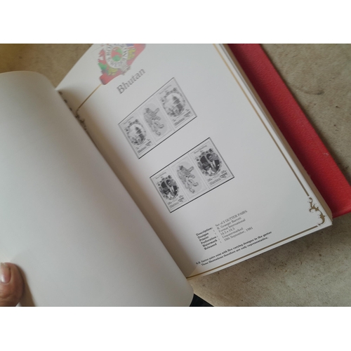 135 - Stamps : 2 volume partially filled Royal Wedding 1981 collection, approx 500 pages on SG printed pag... 