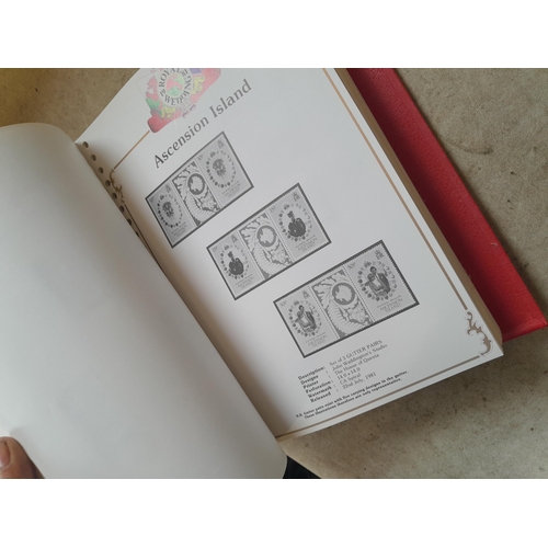 135 - Stamps : 2 volume partially filled Royal Wedding 1981 collection, approx 500 pages on SG printed pag... 