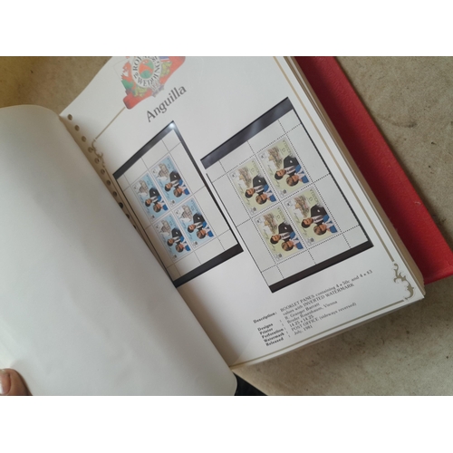 135 - Stamps : 2 volume partially filled Royal Wedding 1981 collection, approx 500 pages on SG printed pag... 