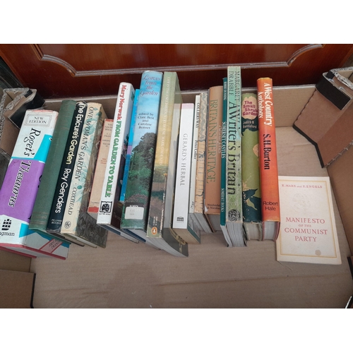137 - Box of books with very approx. vendor list, please ignore condition reports on the list as they are ... 