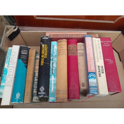 138 - Box of books with very approx. vendor list, please ignore condition reports on the list as they are ... 