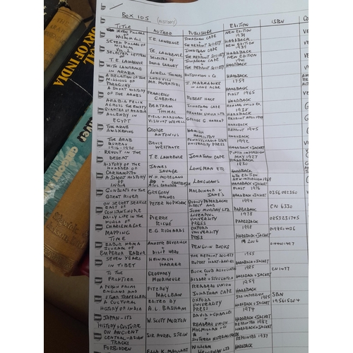 138 - Box of books with very approx. vendor list, please ignore condition reports on the list as they are ... 