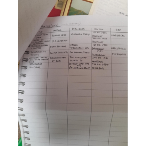 139 - Box of books with very approx. vendor list, please ignore condition reports on the list as they are ... 