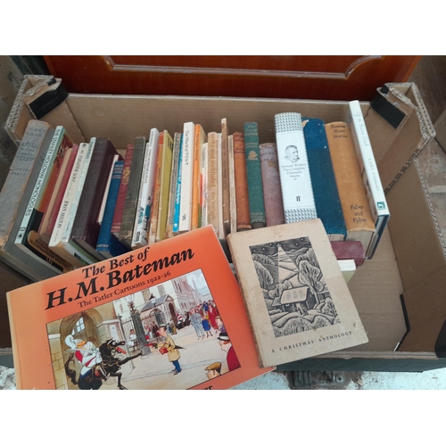 141 - Box of books with very approx. vendor list, please ignore condition reports on the list as they are ... 