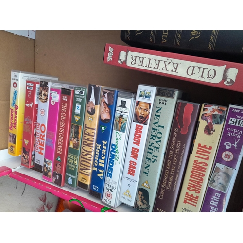 158 - Box of VHS cassette tapes