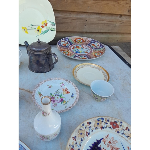 162 - Box of mixed era ceramics, note some items chipped