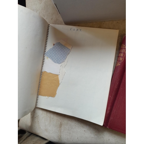 166 - Approx 10 kg of stamps and postcards : loose on paper, in albums, stock books, on pages GB World and... 