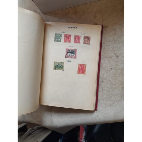 166 - Approx 10 kg of stamps and postcards : loose on paper, in albums, stock books, on pages GB World and... 