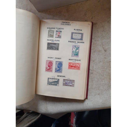 166 - Approx 10 kg of stamps and postcards : loose on paper, in albums, stock books, on pages GB World and... 