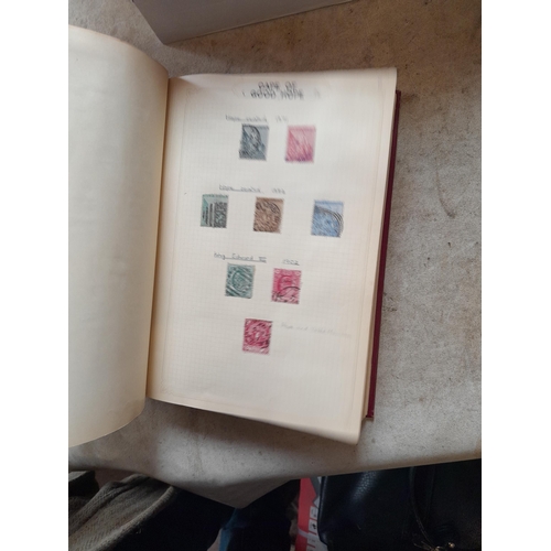 166 - Approx 10 kg of stamps and postcards : loose on paper, in albums, stock books, on pages GB World and... 