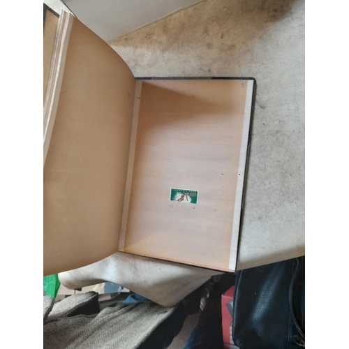 166 - Approx 10 kg of stamps and postcards : loose on paper, in albums, stock books, on pages GB World and... 