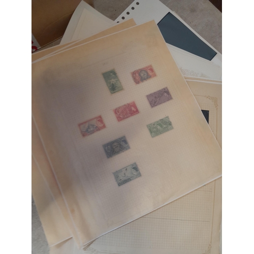 167 - Approx 11 kg of stamps : on paper, on sheets, on  printed pages, loose, albums, partially and sparse... 