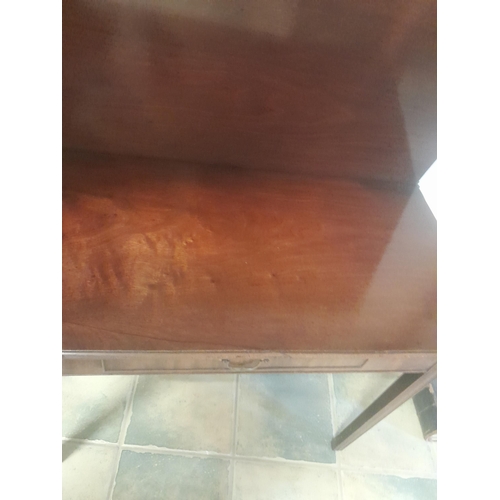 177 - 19th century mahogany tip top gaming table 45 cms x 89 cms x 70 cms