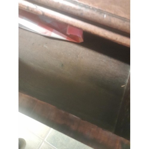 177 - 19th century mahogany tip top gaming table 45 cms x 89 cms x 70 cms