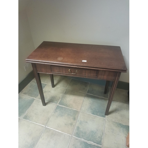 177 - 19th century mahogany tip top gaming table 45 cms x 89 cms x 70 cms