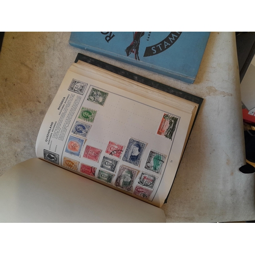 244 - 2 x stamp albums : Pelham album of mainly used a few unused, mainly mid 20th century circa 1050 onwa... 