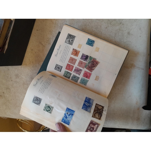 244 - 2 x stamp albums : Pelham album of mainly used a few unused, mainly mid 20th century circa 1050 onwa... 